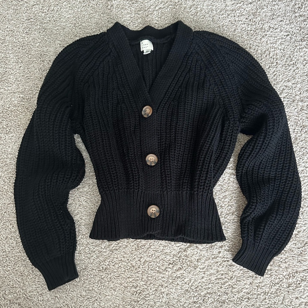 Black Sweater Cartigan